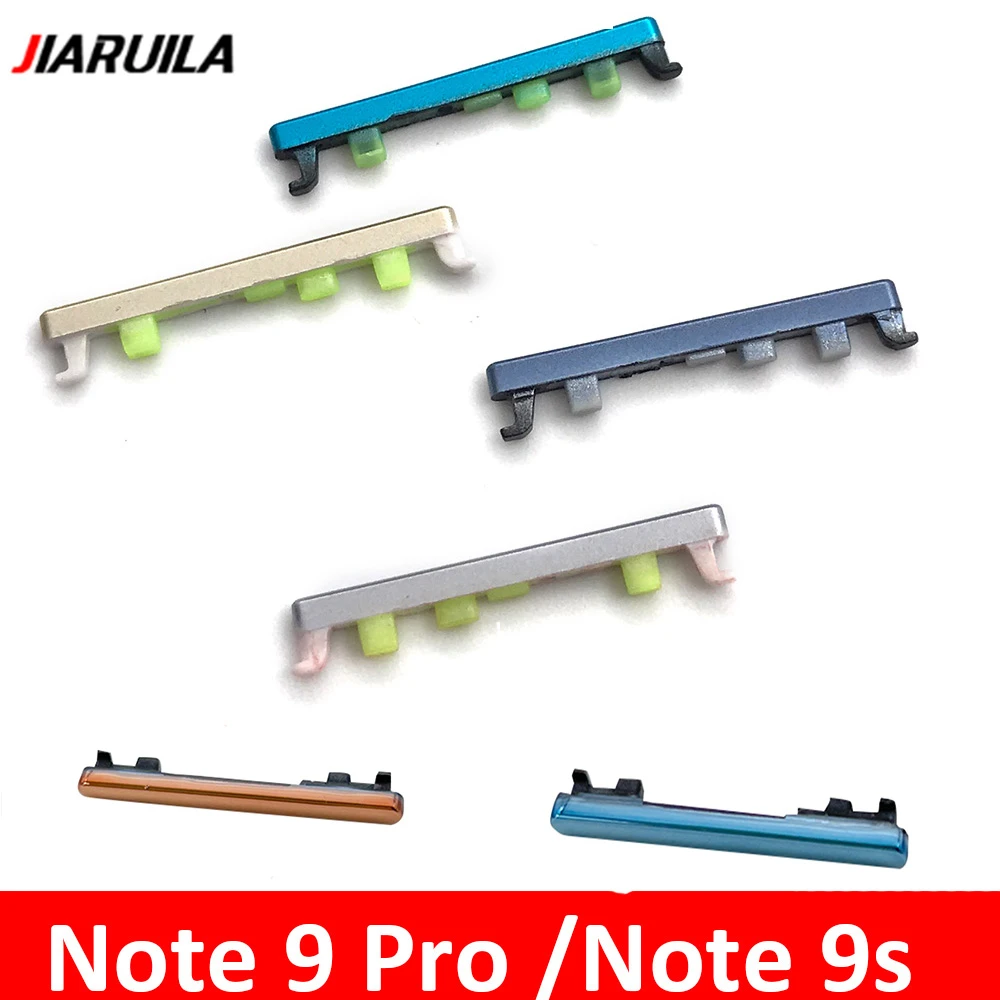 For Xiaomi Redmi Note 9S Side Key Volume Buttton + Power On / Off Side Key Set For Xiaomi Redmi Note 10 Pro Volume Side Button cell phone housing