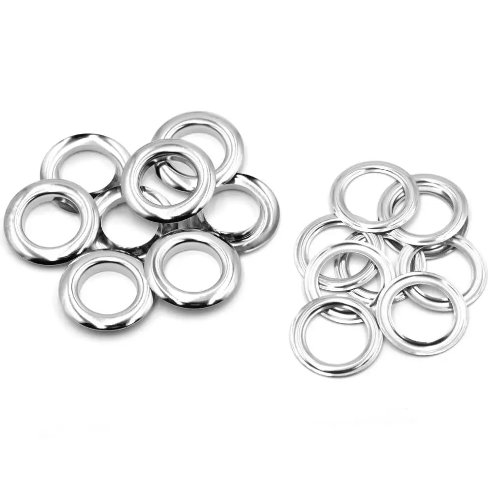 KALASO 10sets 20mm Pure Brass Material Big Size Silver Color Grommet Eyelet With Washer Fit Leather DIY Craft Shoes Belt Cap eyelet grommet ring eyelet grommet ring kit grommet eyelet kit