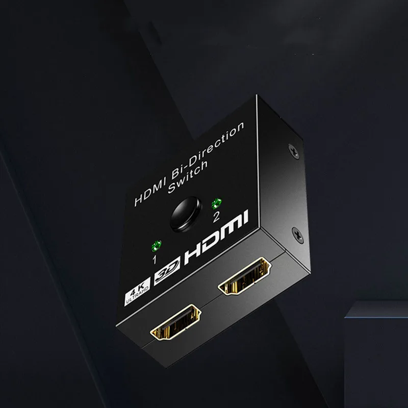 HDMI переключатель 4K* 2K 1080P 2 способа селектора коммутатор 2x1 сплиттер коробка Ultra HD для HD tv DVD tv xbox PS3/4 Z2 ноутбука мультимедиа