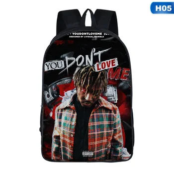 

Singer Juice WRLD Black Bookbag Cartoon School Bags for Teenage Kids SCP Travel Bagpack USB Laptop Shoulder Bags