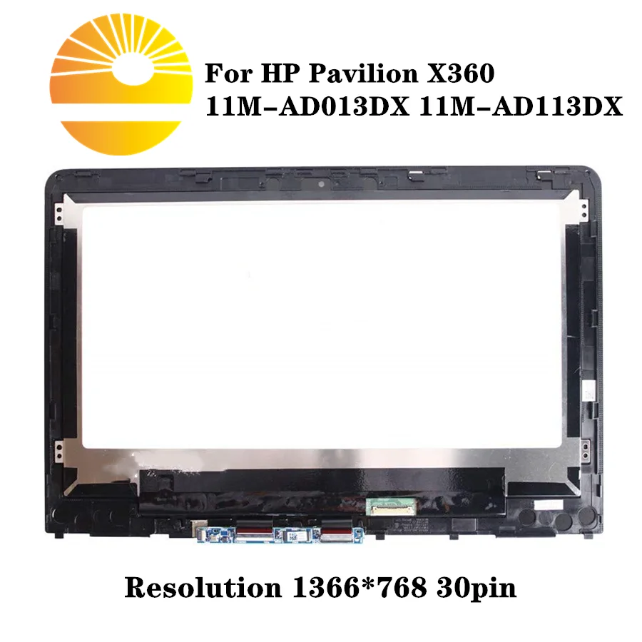 11," HD дисплей дигитайзер сборка для hp Pavilion X360 11M-AD013DX 11M-AD113DX сенсорный экран Замена