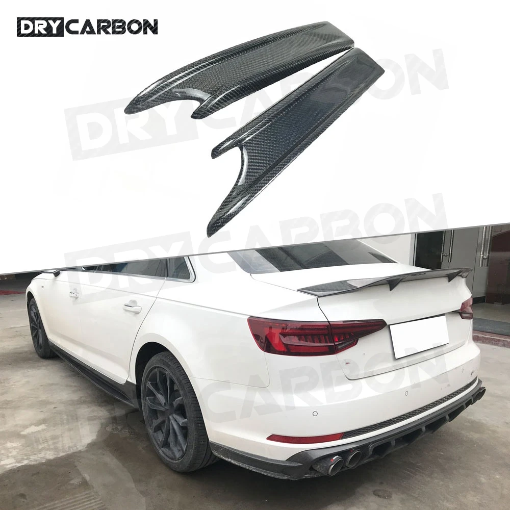 Спойлер из углеродного волокна заднего бампера для губ с подсветкой Audi A4 S4 B8.5 B9 K