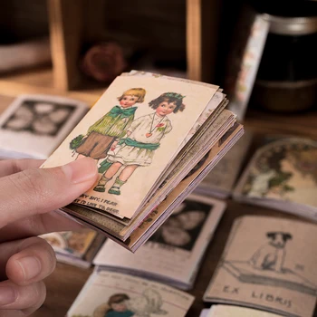 

Yoofun 60pcs Romantic Medieval Retro Post Office Plant Bullet Journaling Stamp Tapes Scrapbooking Deco Sticker Masking Tapes