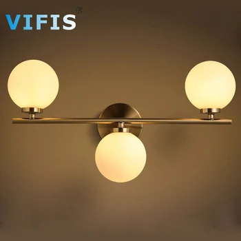 

3W 6W 9W LED Glass Ball Wall Lighting Fixtures for Aisle Bedroom 1T 2T 3T Indoor Wall Lamp Bathroom Mirror Lights with G4 Bulb