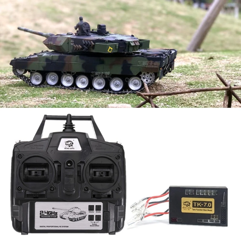 2.4GHz Remote Control Radio System DIY Toy TK-7.0 Version Receiver Main Board Digital Radio Transmitter for 1/16 RC  Dropship 2