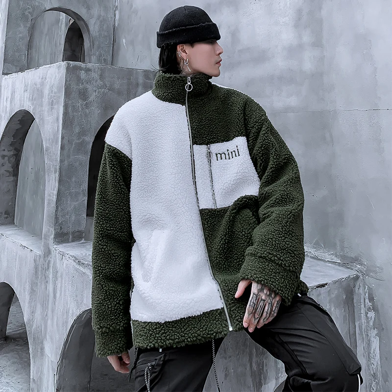 

2019 Military Man Fleece Winter Jackets Tactical Streetwear Jacket Stand Collar Outerwear Coat Outwear LBZ17