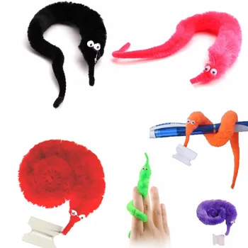 

Cat Toy Pet Interactive Toy Conjuring Fuzzy Worm Soft Cute Caterpillar Toy Kid Trick Toy Caterpillar Teaser Toy Christmas Gift