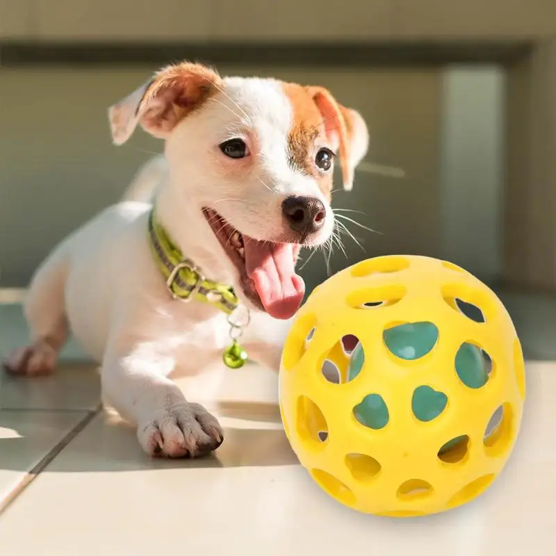 ПЭТ резиновая игрушка для собаки круглый шар собаки молярная Чистка зуб жевание укусов устойчивые такие игрушки уменьшают зубной камень и держать рот свежим 2 цвета