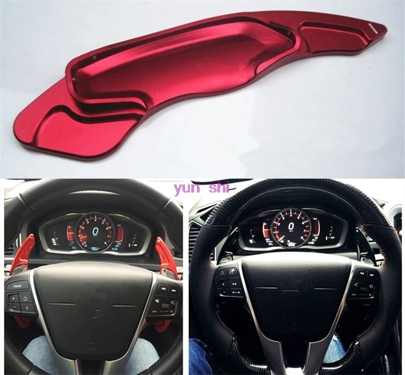 3 colors Metal Car Steering Wheel Paddle Shift Paddle Shifter DSG Car-styling For Volvo S60L XC60 V60 V40 S80 XC70 Accessories