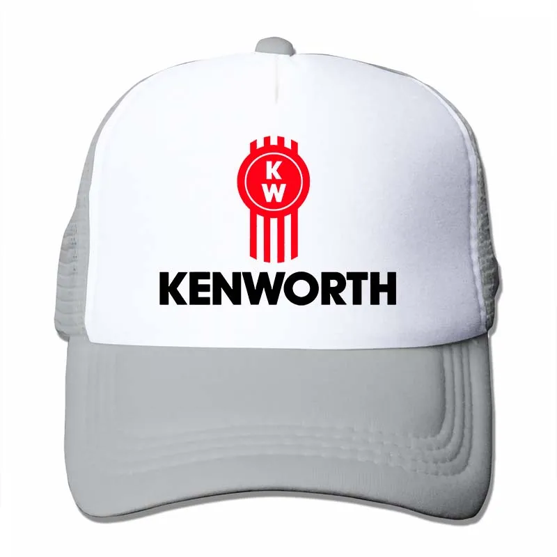Бейсбольная кепка с логотипом Kenworth для мужчин и женщин, Кепка-Дальнобойщик, модная Регулируемая Кепка - Цвет: 4-Gray