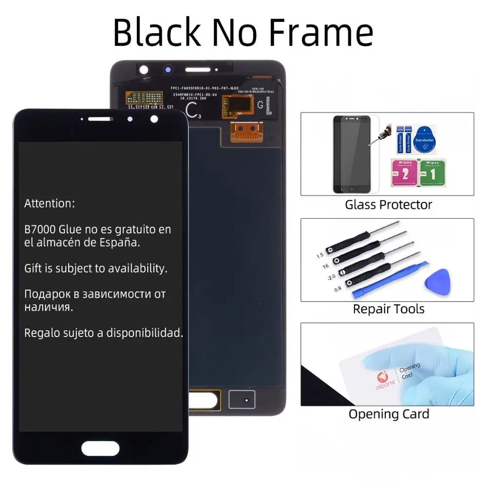 No Frame Black AMOLED Дисплей для XIAOMI Redmi Pro LCD в сборе с тачскрином на рамке 5.5'' черный белый золото - Цвет: No Frame Black
