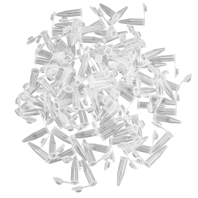 

100PCS 1.5Ml Lab Mini Plastic Test Tube Centrifuge Vial Snap Cap 42X11mm Clear