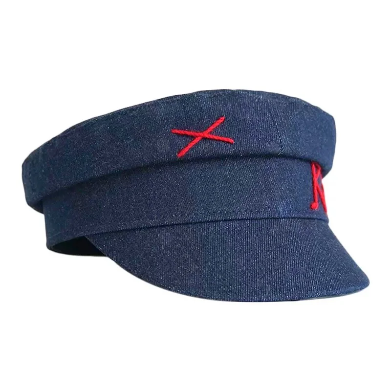 Women Denim Newsboy Caps Casual Flat Military Cap S/M/L cotton newsboy cap