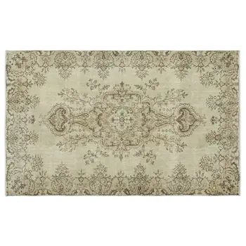 

Handmade Beige Vintage English English Area Rug 164x269 Cm-5'5''X8'10''
