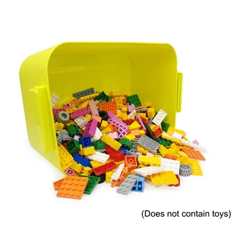 

Building Blocks Storage Box Boy Girl DIY Toy Gift Storage Bucket Blue Miniature Action Figures Particle Storage Organizer