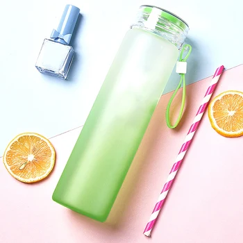 

Sport Water Bottle Portable Rope Kids Drinkware Leak Proof Seal Climbing Gradient Water Bottles for Outdoor Camping Hiking Runni