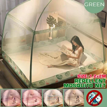 

Portable Freestand Bed MosquitoTent Three-door Mosquito Net For Adult Bed Summer Insect Repellent Mosquito Net Tent Mesh Netting