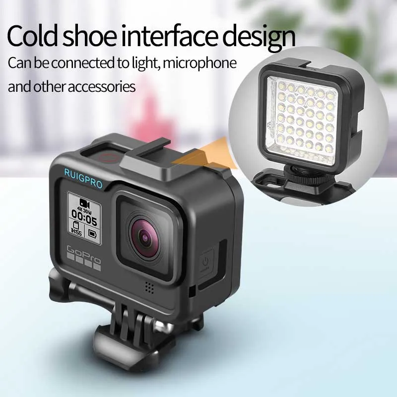 Для GoPro аксессуары GoPro Hero 8 защитная рамка чехол для видеокамеры корпус чехол для GoPro Hero8 черная Экшн-камера