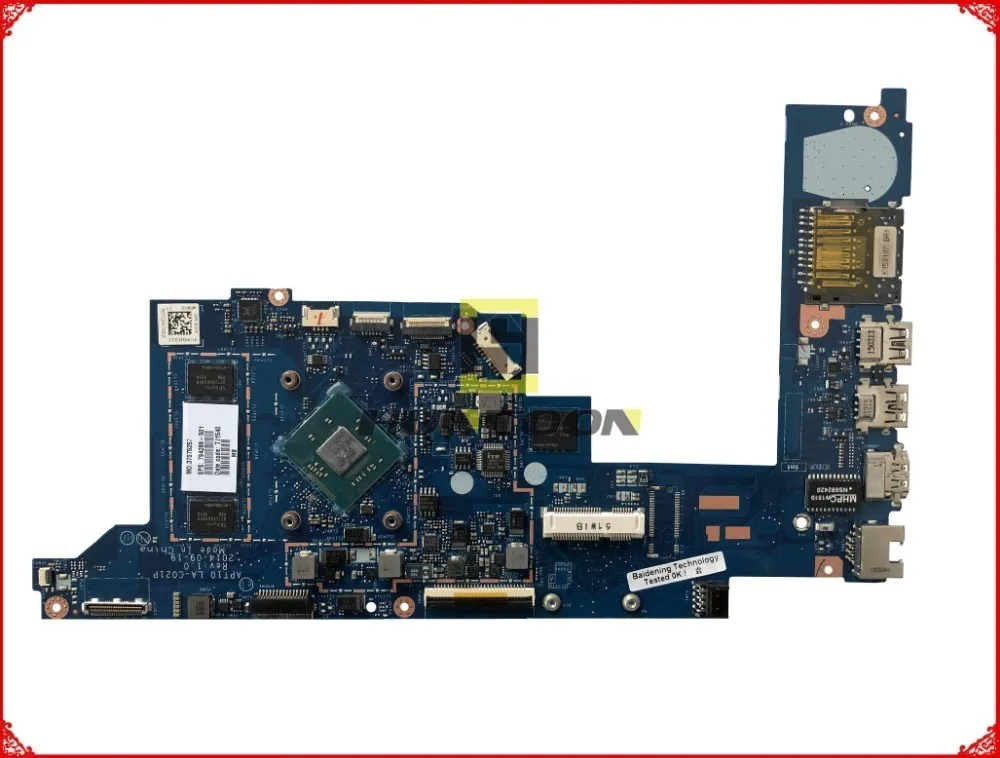 Высокое качество 794299-501 для hp Stream X360 11-P материнская плата для ноутбука APT10 LA-C021P SR1YJ N2840 2GB 32G SSD полностью протестирована