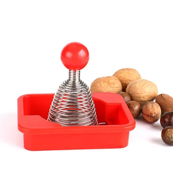 

Hot Stainless Steel Spring Walnut Clamp Crack Walnut Spring Nut Tool Sheller Sheller Tool Kitchen Tools