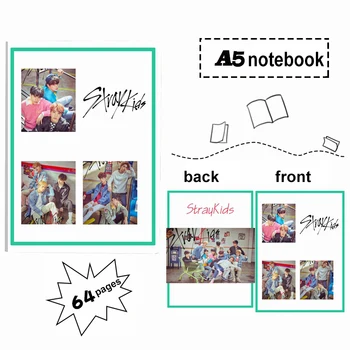 

KPOP Stray Kids With The Same Paragraph A5 Plastic Sleeve Large Notebook Stationery Dropshipping