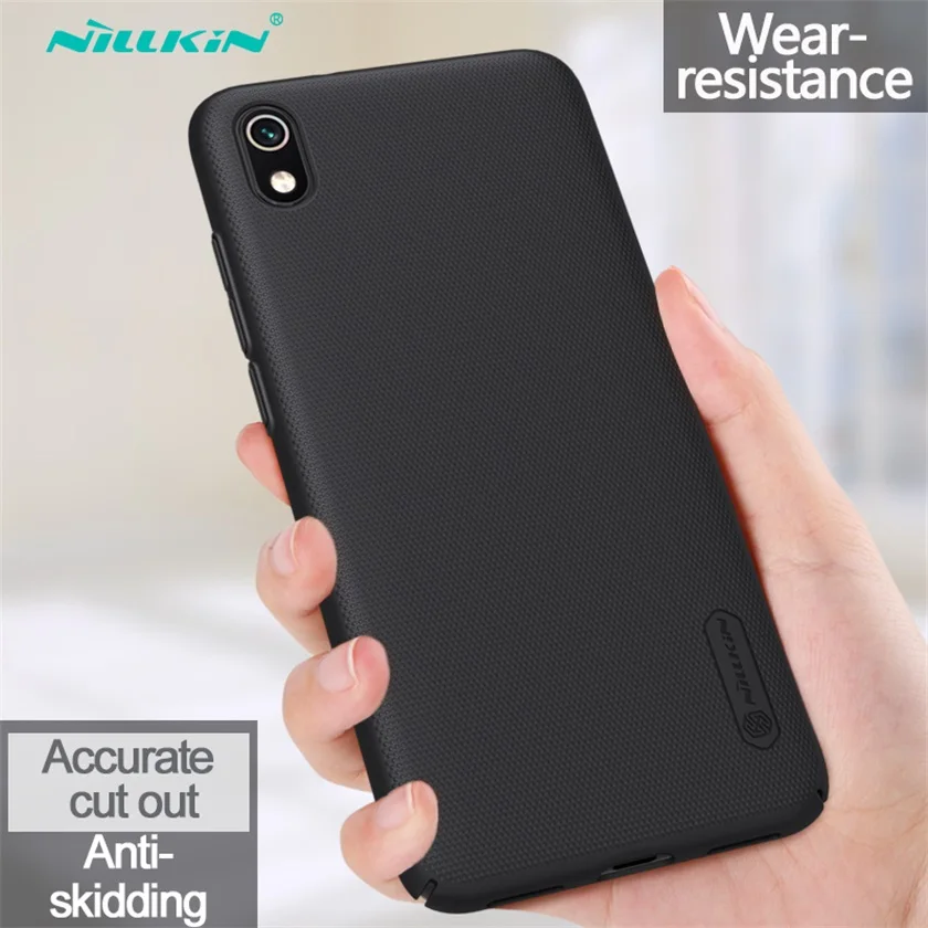 For Xiaomi Redmi 8 7 Case Redmi 8A 7A Cover Nillkin Super Frosted Shield Hard PC Back Cover Protector Case for Xiaomi Redmi Y3 - Цвет: Black