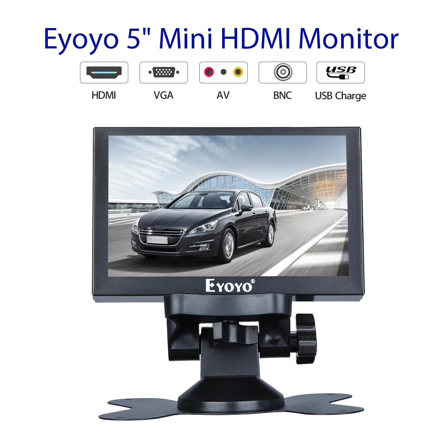 S501H 5.5 "Ips Hdmi Display Lcd Screen Ondersteuning Vga Av Usb Met Afstandsbediening voor Pc Cctv Security|CCTV-monitor en -display| - AliExpress