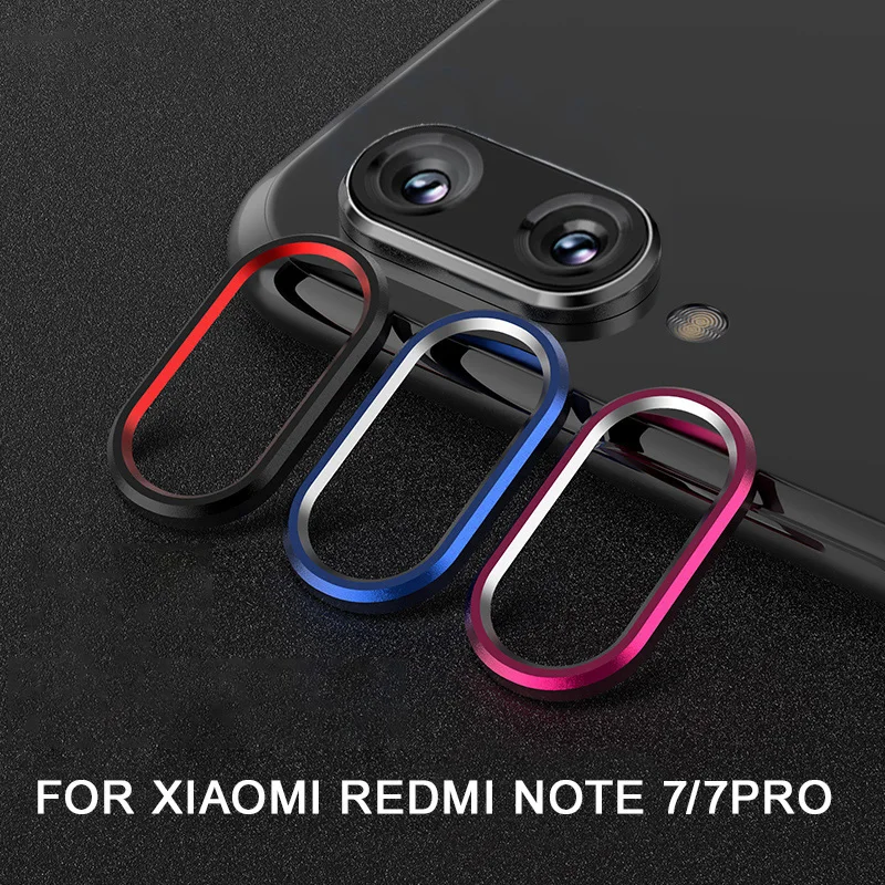 

For Xiaomi RedMi Note 7 7pro Metal Rear Lens Protective Ring For Xiomi Redmi 7 Note 7 7s Case Bumper 7pro Screen Protector Glass