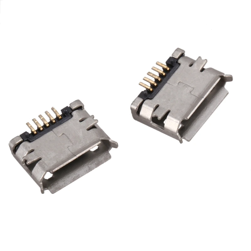 BMBY-10 штук Micro USB type B Женский 180 класс 5 контактный поверхностный монтаж SMD сварочный разъем