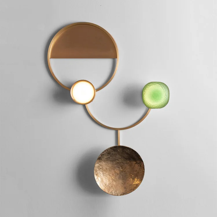 

Post-modern Glass Wall Lights Lamp Nordic Led Wall Sconce for Bathroom Bedroom Home Lighting Fixtures Kitchen Lamp Luminaire E14