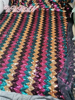 

Sequins Mesh Fabric Material Tulle Lace Dress African Sequins Lace Clothes for Party Gold Guipure Embroidery French Lace Fabric