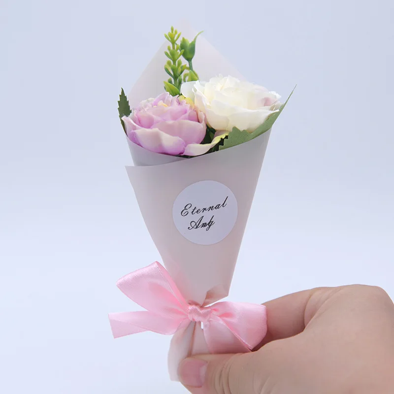

Mini Foam Peony Hand Make Artificial Flower Bouquet Wedding Decoration DIY Wreath Gift Box Scrapbooking Craft Fake Flower