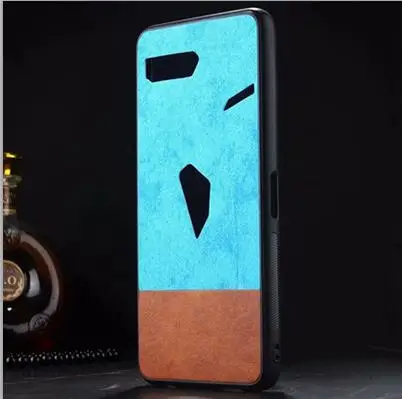 Синий Чехол для Asus ROG Phone2 ZS660KL силиконовый синего цвета мягкий чехол для телефона Asus ROG 2 игровые телефонные футляры - Цвет: Синий