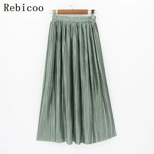 11 цветов, женская повседневная юбка в складку, женские яркие цветные юбки для девушек, эластичная одежда для женщин, женская повседневная юбка, Femme