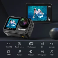 Keelead Action Camera K80 4K Dual Screen WiFi 5m Body Waterproof 60FPS 20MP 2.0 Touch LCD EIS Remote Control 4X Zoom Sports Cam 1