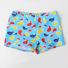 Shorts Swimming-Trunks with Whale-Pattern Little Sunny Sandy Kid Children Swimwear Light-Blue