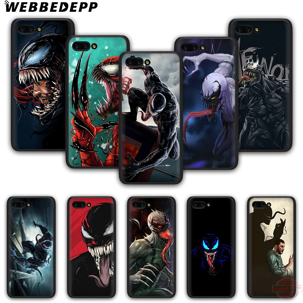 WEBBEDEPP Venom чехол для телефона из ТПУ с принтом Honor 6A 7A 2 ГБ/3 ГБ Pro 7C 7X 8X 8C 9 10 Note10 детей 8