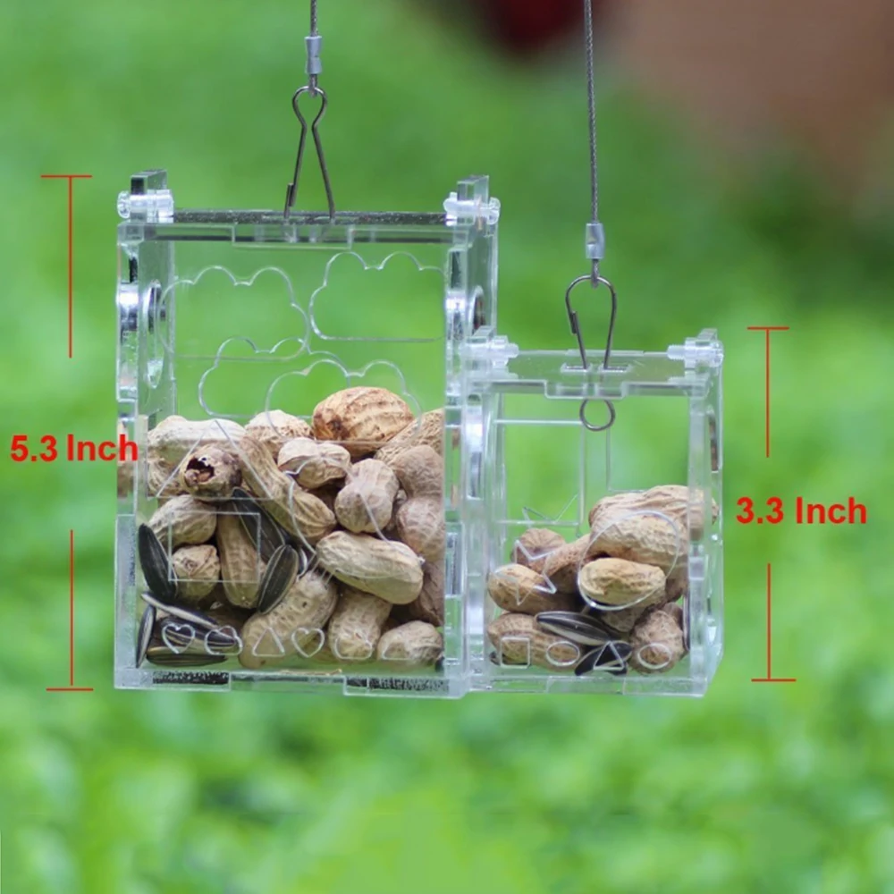 Прозрачная подвесная жевательная игрушка для кормления попугаев игрушки для кормления птиц кормушка держатель коробки клетка