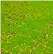 DIY Turf Lawn Grass Mat for Outdoor Landscape and Micro Scenery - 25x50cm (With yellow)