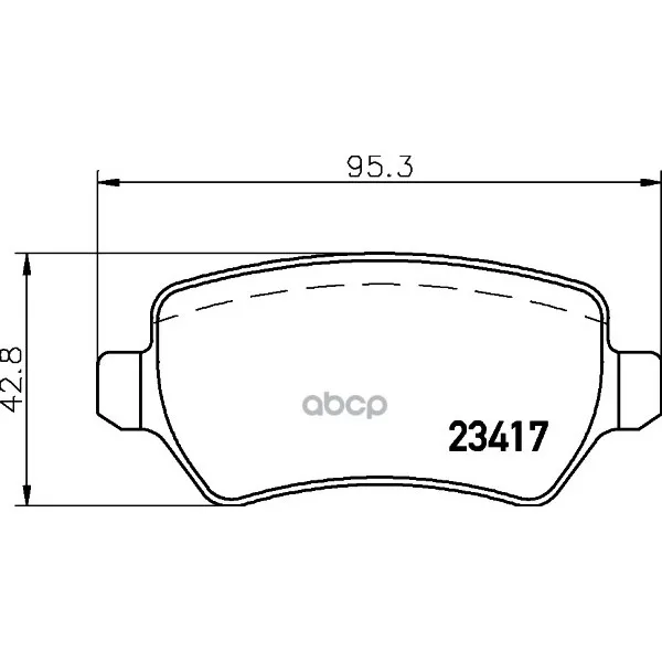 Колодки Тормозные Дисковые, Комплект HELLA арт. 8DB355011-361