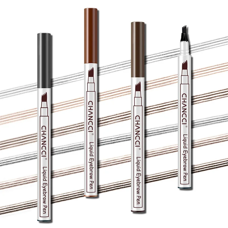 

Microblading Tattoo Eyebrow Pencil Long Lasting Waterproof Fork Tip Makeup Ink Sketch Eye Brow Pen WH998