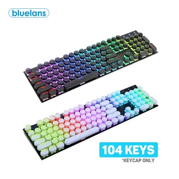 

104Pcs/Set Translucent Key Cap Cover Mechanical Keyboard Keycaps Replacement