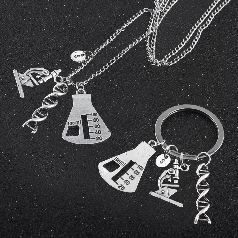 Брелок докторский молекулярный с ДНК-микроскопом мужской аксессуар для научной