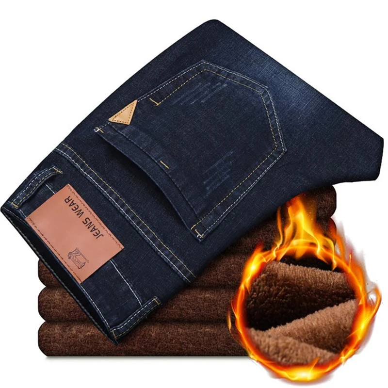 2019 New Men Activities Warm Jeans High Quality Famous Brand Autumn Winter Jeans warm flocking warm soft men jeans 2019 New Men Activities Warm Jeans High Quality Famous Brand Autumn Winter Jeans warm flocking warm soft men jeans