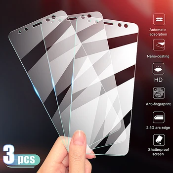 

3Pcs Tempered Glass For Samsung Galaxy J2 J3 J7 J8 A9 2018 Screen Protector Protective Glass Samsung A6 A8 J4 J6 Plus 2018 Glass