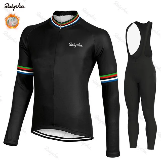 Raphaing Cycling 2019 новая зимняя теплая флисовая майка комбинезон комплект Ropa Ciclismo Invierno