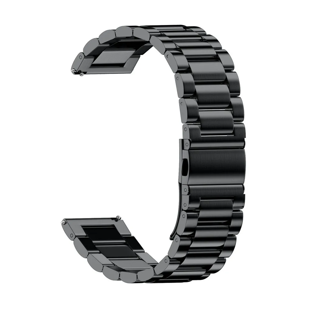 18 мм 20 мм 22 мм ремешок из нержавеющей стали для samsung Galaxy Watch 42 мм 46 мм Active 2 40 мм 44 мм gear S2 S3 ремешок для Active2 - Цвет ремешка: Black