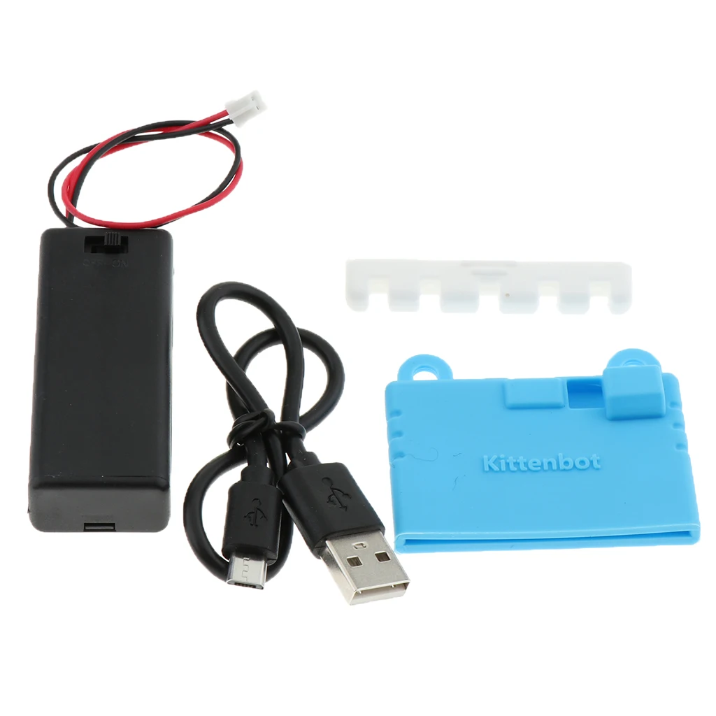 

For Micro Bit Kit Silicone Protective Case with Power Supply / Cable Set, Blue
