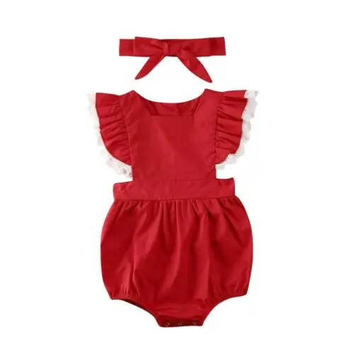 Комплект одинаковой одежды для крупных и маленьких сестер; топы для маленьких девочек; платье-комбинезон; Рождественская и Рождественская красная юбка-пачка принцессы; милая одежда - Цвет: Romper