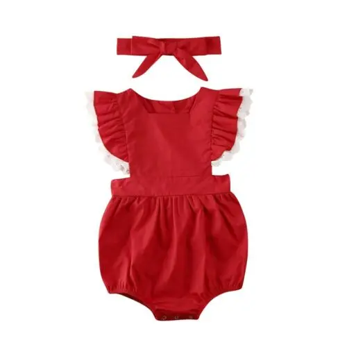 Romper Комплект одинаковой одежды для крупных и маленьких сестер; топы для маленьких девочек; платье-комбинезон; Рождественская и Рождественская красная юбка-пачка принцессы; милая одежда - Цвет: Romper